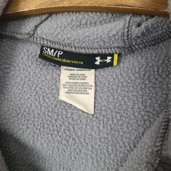 UNDER ARMOUR | Gray Zip-up Athletic Hoodie Sweatshirt - Picture 4 of 5